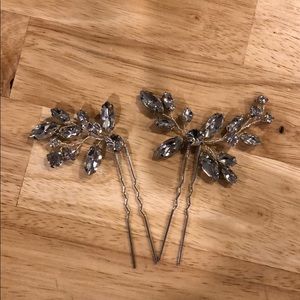 2 wedding hair pins